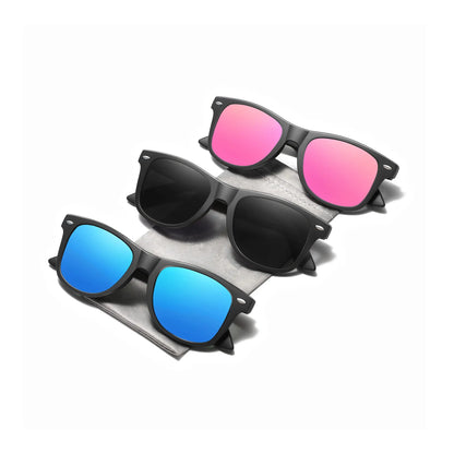 Polarized Square Sunglasses for Men and Women - UV Protection Fishing Glasses (3 Pack) N1002