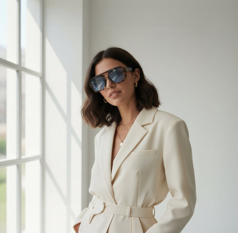 Monaco Tortoise Oversized Square Sunglasses – Luxury Leopard UV400 Shades | Urban Lenses
