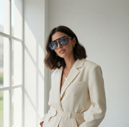 Monaco Tortoise Oversized Square Sunglasses – Luxury Leopard UV400 Shades | Urban Lenses