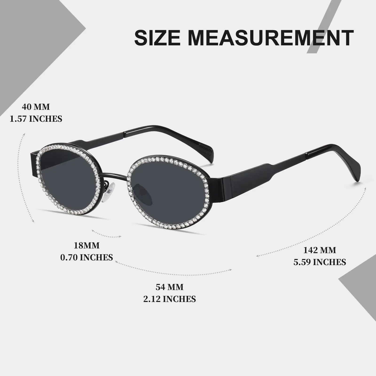Retro Oval Sunglasses Womens Men Trendy Rhinestone Sun Glasses Classic Shades