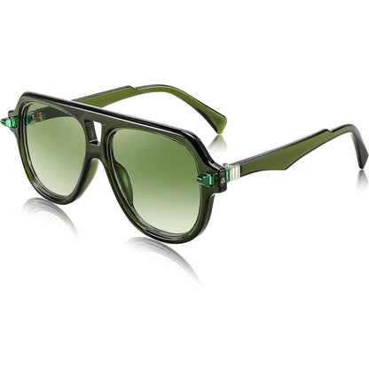 FEISEDY Retro 1970s Large Frame Sunglasses for Men and Women with UV400 Protection - Model B0030