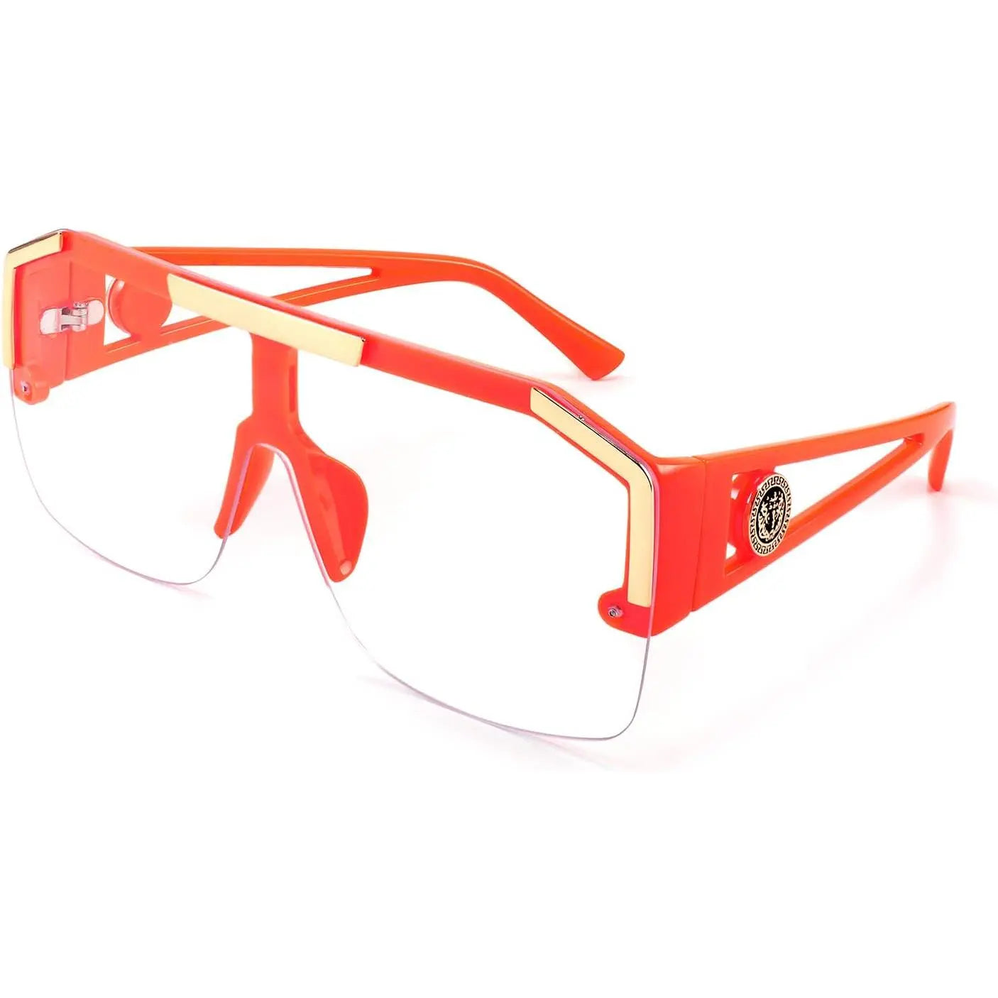 FEISEDY Unisex Oversized Square Flat Top Sunglasses with UV400 Protection - Model B2765