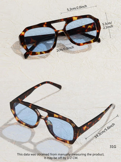 Monaco Tortoise Oversized Square Sunglasses – Luxury Leopard UV400 Shades | Urban Lenses