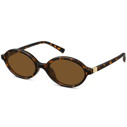 WOWSUN Retro Oval Sunglasses Womens Trendy Sun Glasses Sunnies UV400 Protection