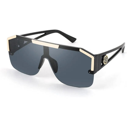 FEISEDY Unisex Oversized Square Flat Top Sunglasses with UV400 Protection - Model B2765