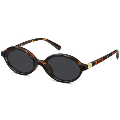 WOWSUN Retro Oval Sunglasses Womens Trendy Sun Glasses Sunnies UV400 Protection