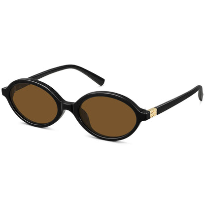 WOWSUN Retro Oval Sunglasses Womens Trendy Sun Glasses Sunnies UV400 Protection