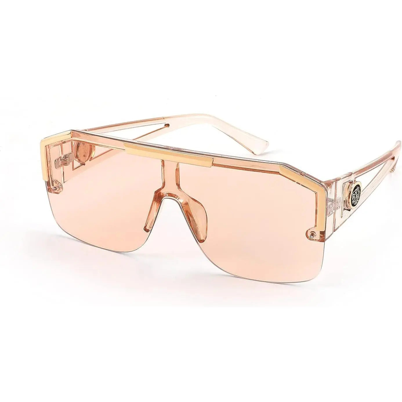 FEISEDY Unisex Oversized Square Flat Top Sunglasses with UV400 Protection - Model B2765
